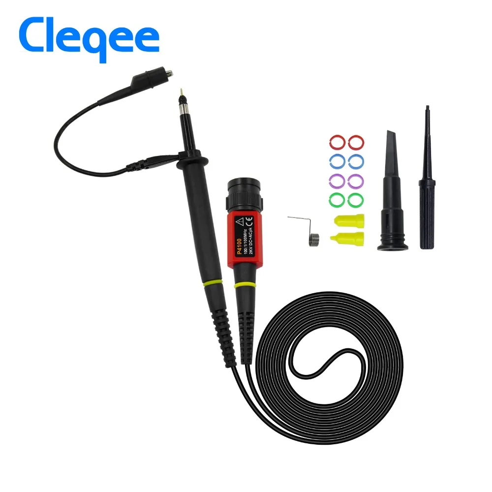Комплект осциллографа Cleqee P4100 Высоковольтный выдерживает 100:1 2 КВ 100 МГц для Owon