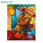 Алмазная 5d картина SDOYUNO, полноразмернаякруглая абстрактная фигурка, для вышивки крестиком, украшение для вышивки крестиком