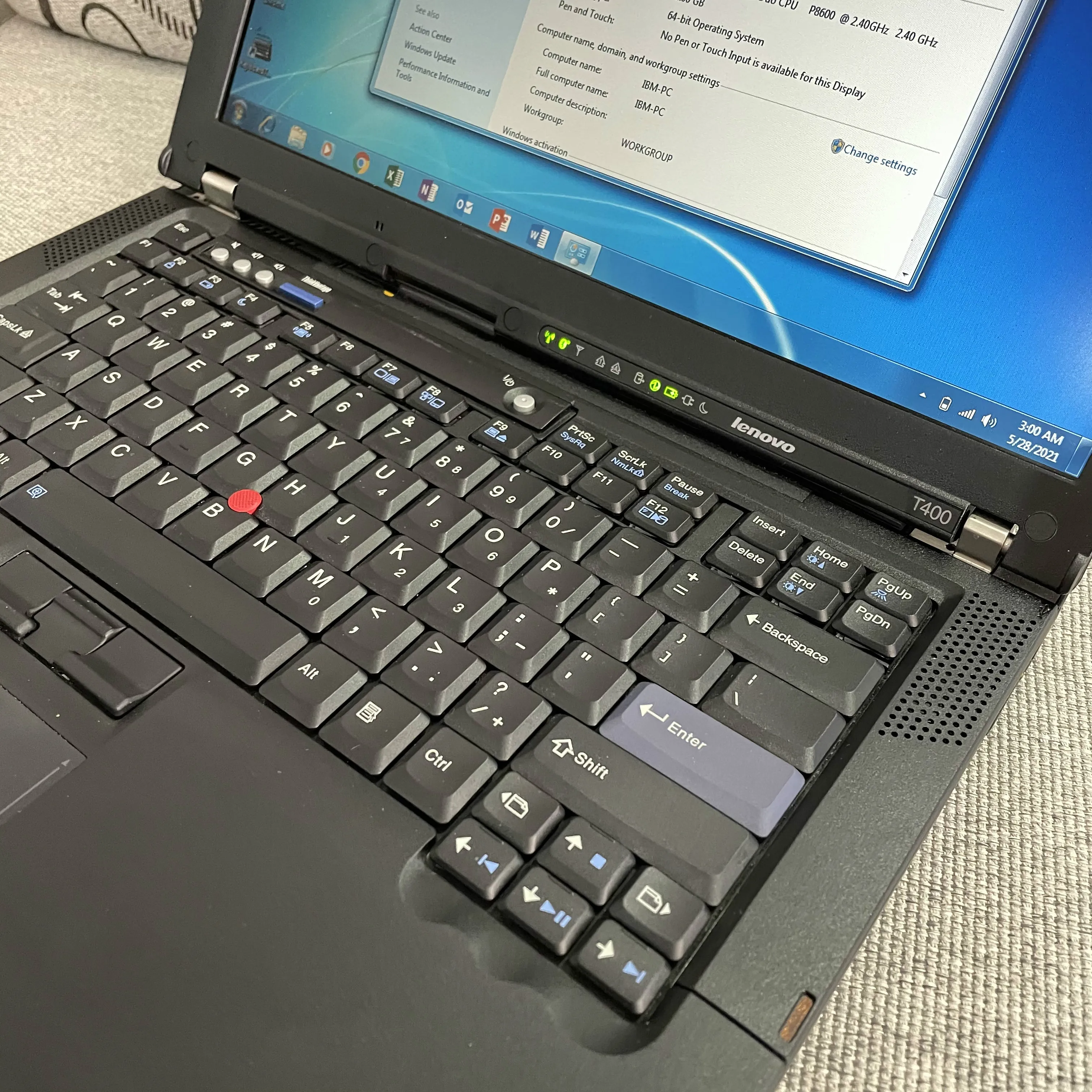 dual core Used laptop T400 14&quot Intel Core 2 Duo Business Entertainment Second Hand notebook computer refurbished Original |