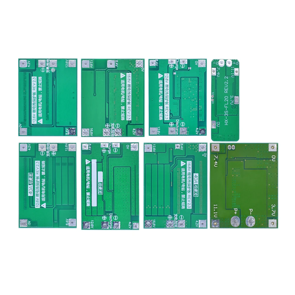 Защитная плата зарядного устройства для литий ионных батарей 3S/4S 20 40A 60A 18650 BMS Drill