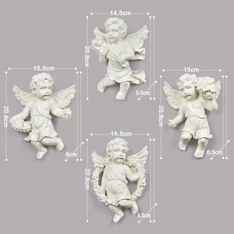 

2019 Resin of the type Europe angel ofing wall to hang home Wall Clock Quiet Room Clock Wall Decoration suspension Living Room