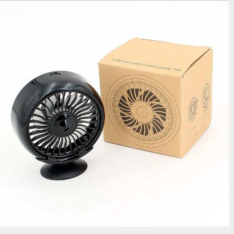 Многофункциональный автомобильный мини вентилятор 12 В Электрический вращение
