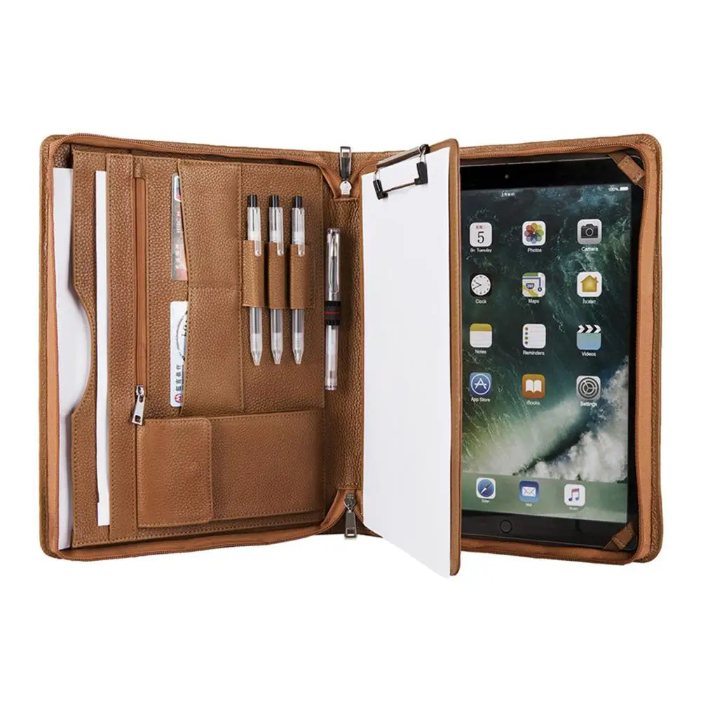 Ручной работы из натуральной кожи Padfolio портфель чехол персонализированный