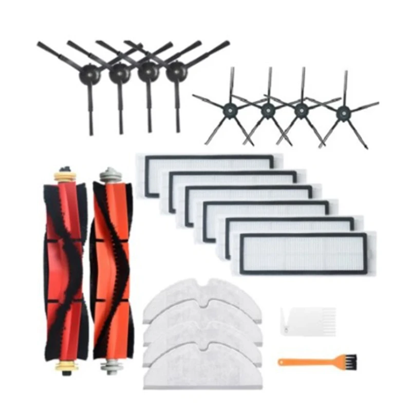 

22Pcs Robotic Electric Vacuum Cleaner Replacement Parts Accessories Side Brush Mop Cloth Filter Kits for S50 S51 S55 T6 G2AA
