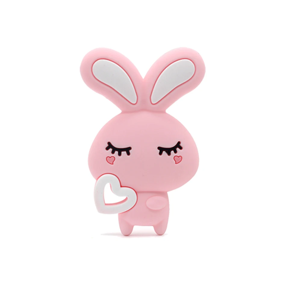 10 шт. Кролик Силиконовый Прорезыватель для зубов Игрушки режущихся мультфильм