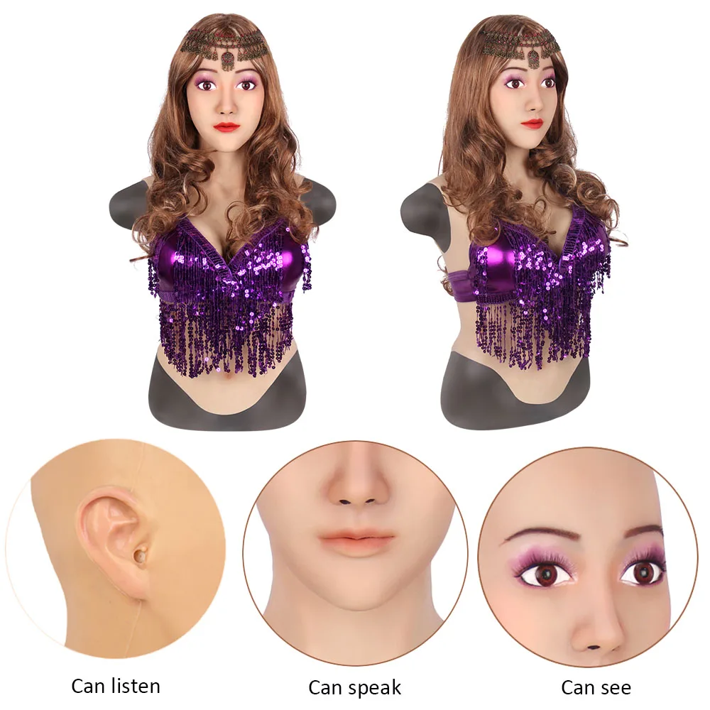 Жуткая Реалистичная силиконовая маска богиня Анжела секс кукла резиновая для