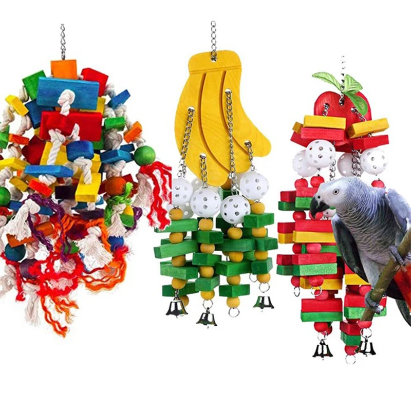 Птица Попугай игрушки птицы качели для домашних птиц аксессуары деревянные