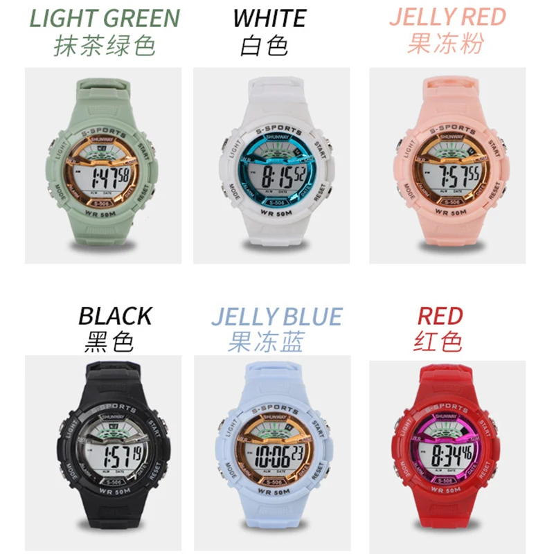 

Tike Toker,Xinxinwang red electronic watch student simple sports waterproof watch Unicorn lady luminous watch