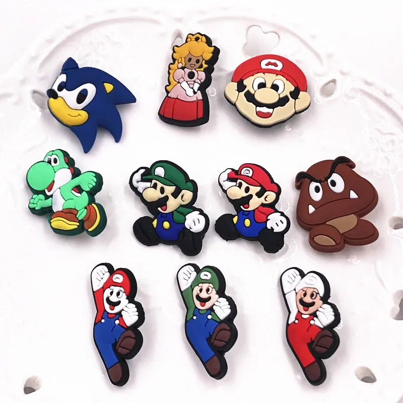 1 шт. Новое поступление супер Марио Bros мягкая ПВХ брошка мультфильм для украшения