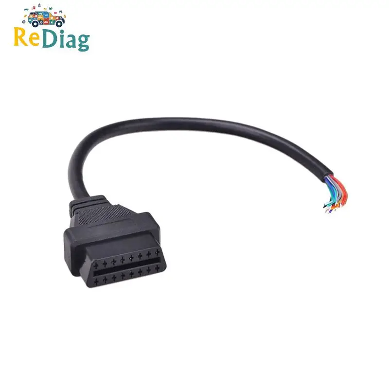 OBD2 16Pin внутренняя резьба/разъем для открытия кабель OBDII OBD ii ODB2 16 контактный разъем