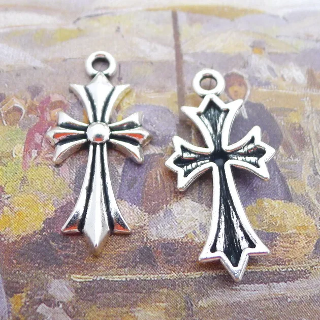 

Модные подвески в виде креста из сплава под античное серебро, 10 шт., 16*33 мм, ожерелье, серьги, подвеска в стиле панк для изготовления ювелирных...
