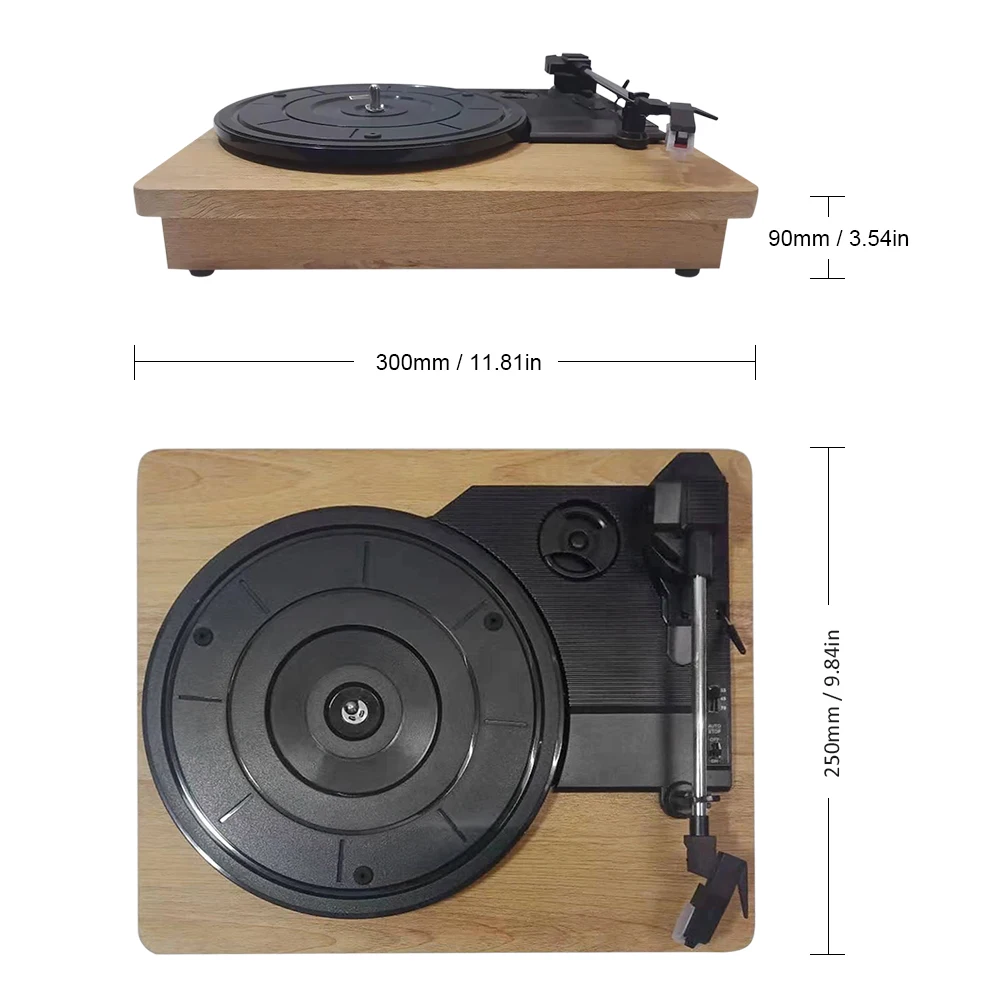 33/45/78 об/мин проигрыватель античный граммофон поворотный диск виниловый RCA разъем