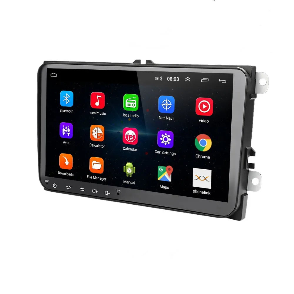 Для Vokswagen 9 дюймов Автомобильный мультимедийный плеер Android 8 1 GPS навигация