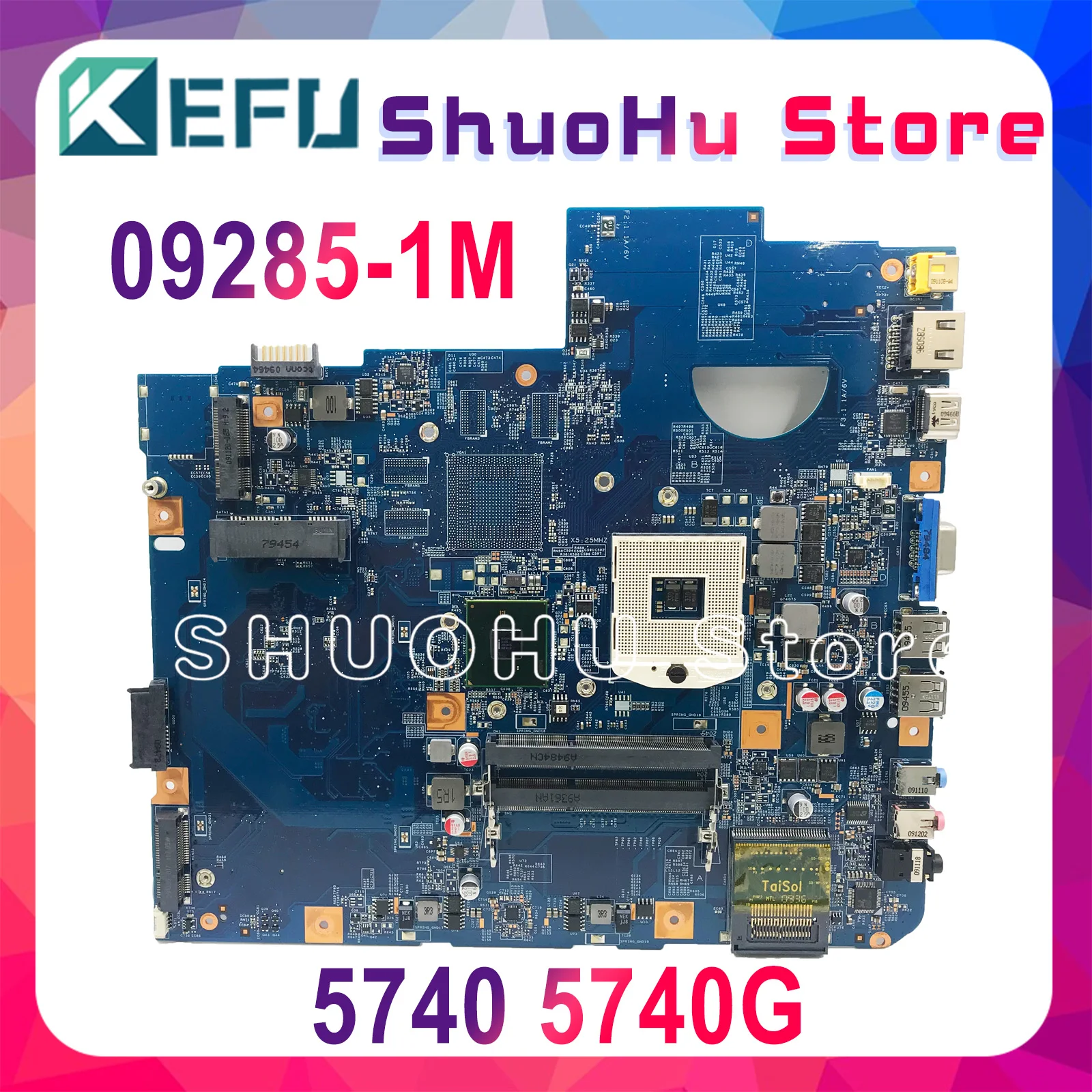 

KEFU 5740G motherbaord For Acer aspire 5740 5740G Motherboard 48.4GD01.01M 09285-1M HM55 DDR3 100% Tested original mianboard