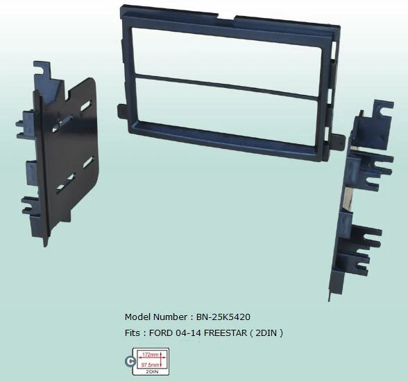 Автомобильная облицовка 2 Din рамка для радио и аудио панели комплект приборной Ford