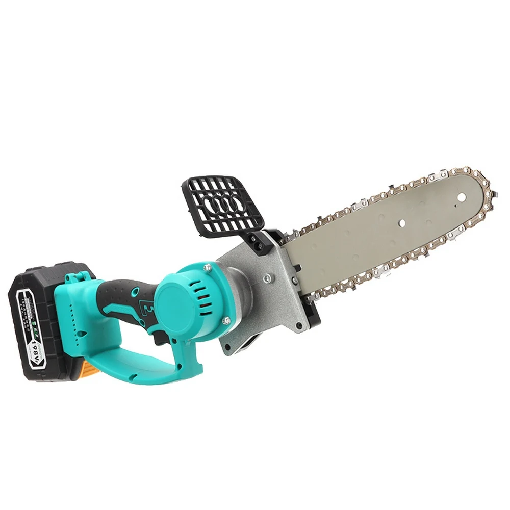 

198V Electric Chain Saw Cordless Hedge Trimmer Wood Cutting Mini Portable Household Logging Saw Lithium Battery Rechargeable