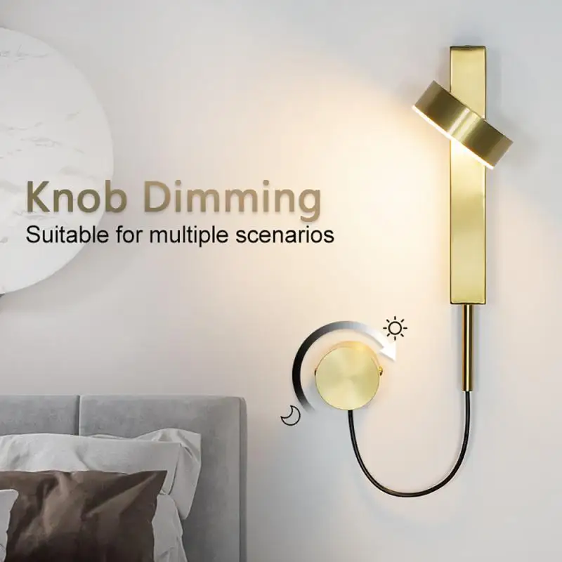 Современная светодиодная настенная лампа для спальни прикроватная настенное