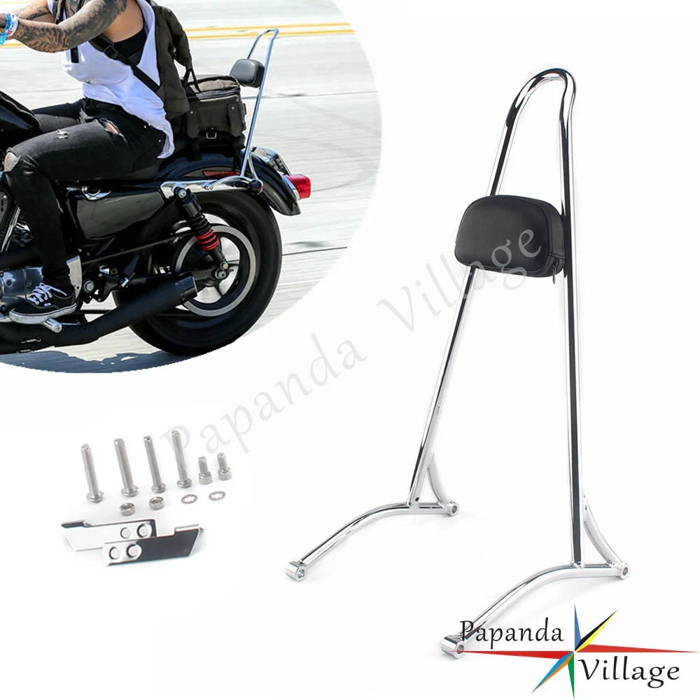 

Подушка для спинки пассажира мотоцикла, 20 дюймов, для Harley Dyna, Street, Bob, Fat, Bob, Wide, Super Glide, FXD, FLD 2006-2017