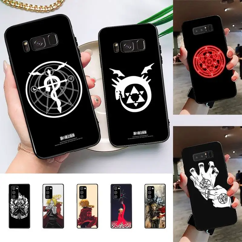 

Fullmetal Alchemist Phone Case For Samsung Galaxy Note 8 9 10 Pro Note20 ultra 10lite M30S Back Coque