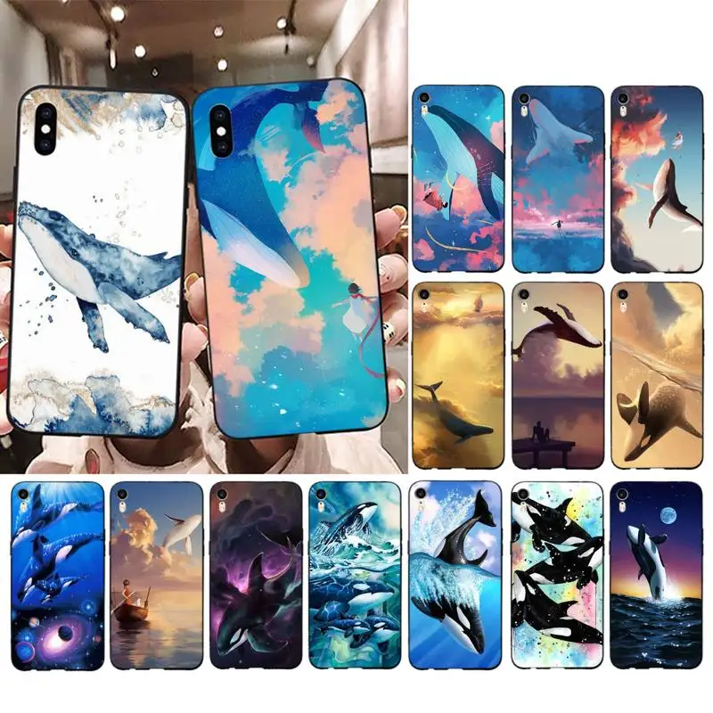 

Killer Whale Phone Case for iPhone 13 11 12 pro XS MAX 8 7 6 6S Plus X 5S SE 2020 XR cover