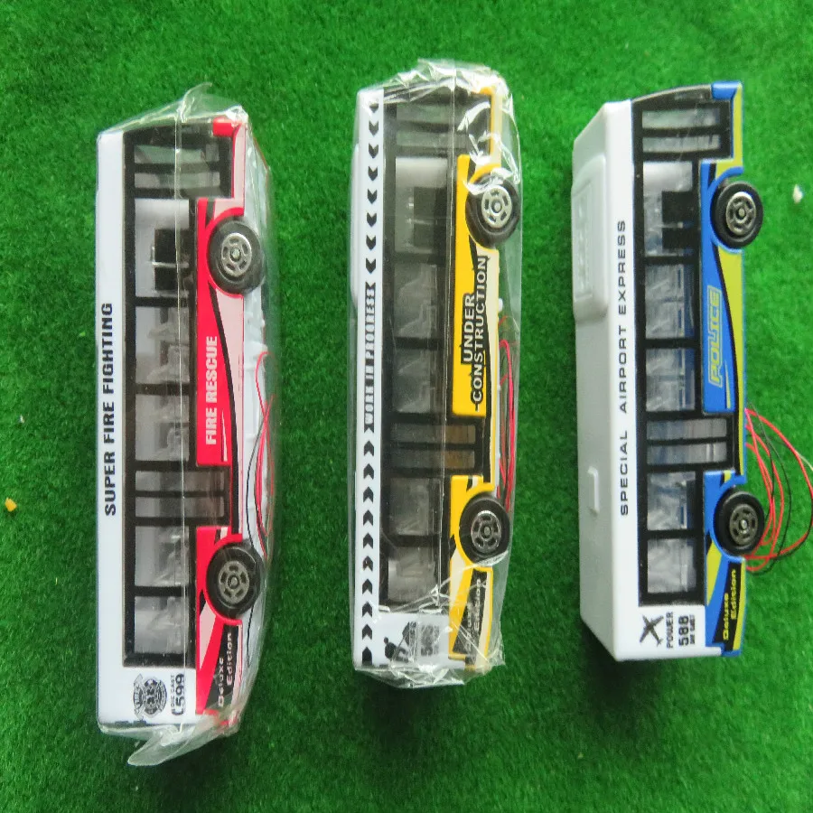 3 шт. Архитектура свечение модель автобуса сплав Frame прохладный стильный