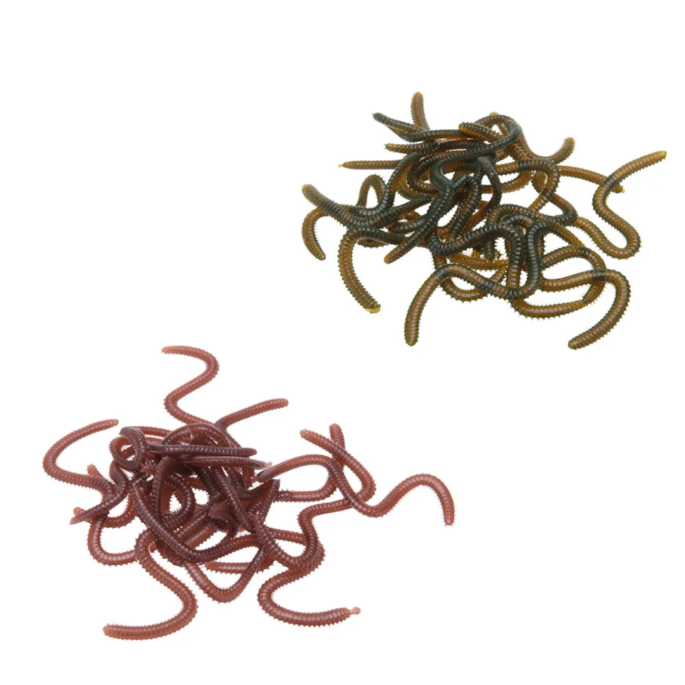 17pcs 10cm Soft Fishing Lure Isca Artificial Worms Baits Fishy Smell Lures with Box Pesca | Спорт и развлечения