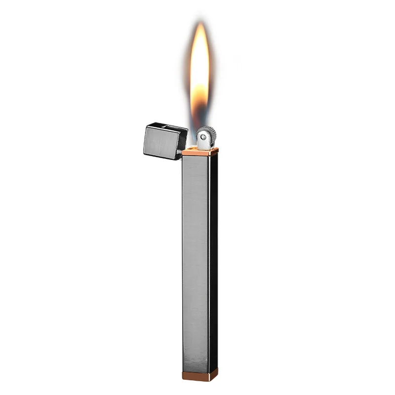 

Metal Free Fire Torch Lighter Portable Long Strip Refillable Gas Windproof Outdoor Windproof Butane Cigarette Compact Lighter