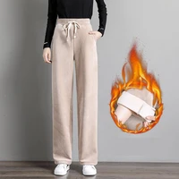 women winter pants thick warm vintage autumn thicken feleece trousers harem pants for women velvet pants capris