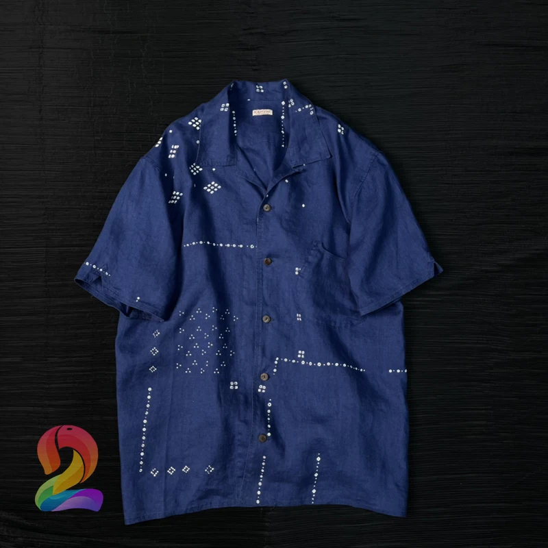 

KAPITAL Shirts Hawaiian Style Short Sleeved Shirts High Quality KAPITAL Men Women Hip Hop Tops Oversize