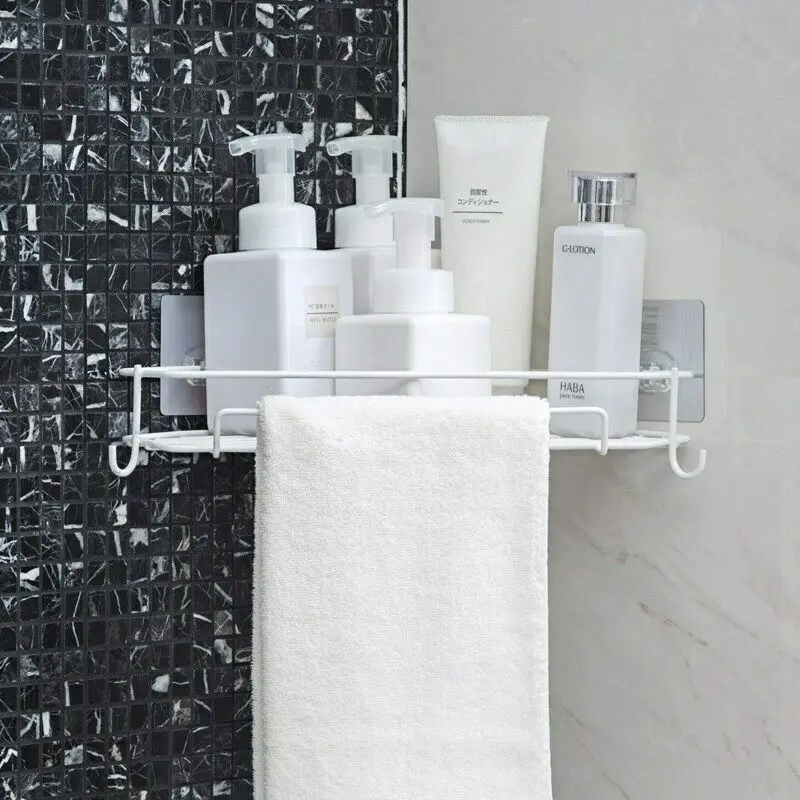 F полка для ванной комнаты клейкая стойка хранения угловой держатель гель душа