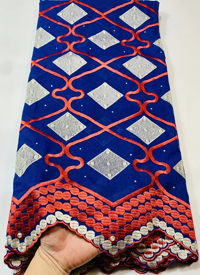 Кофейная швейцарская вуаль кружева в Швейцарии Высококачественная африканская