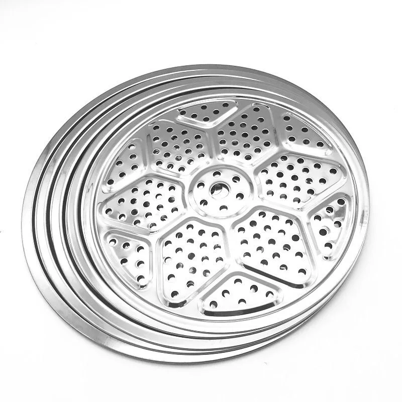 

1PC Stainless Steel Round Steamer Rack Multifunction Durable Dumpling Bread Steaming Shelf Tray Cookware Kitchen Accessories