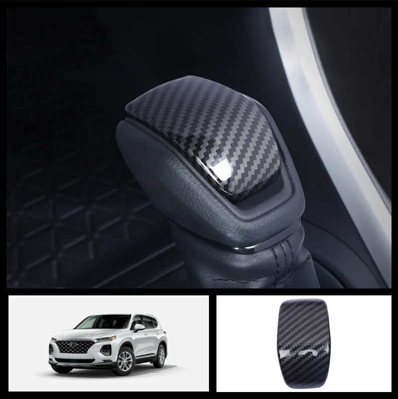 Углеродного волокна внутренняя чехол для рычага переключения передач Накладка