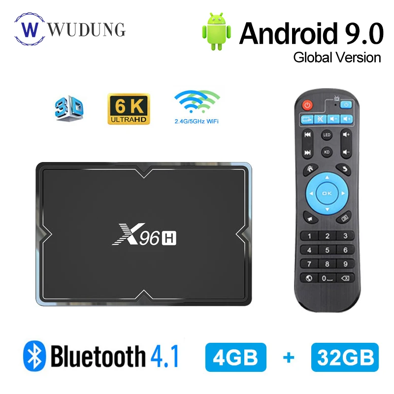 ТВ приставка X96H Android 9 0 4 + 64/32 ГБ 2 ГГц|ТВ-приставки и медиаплееры| |