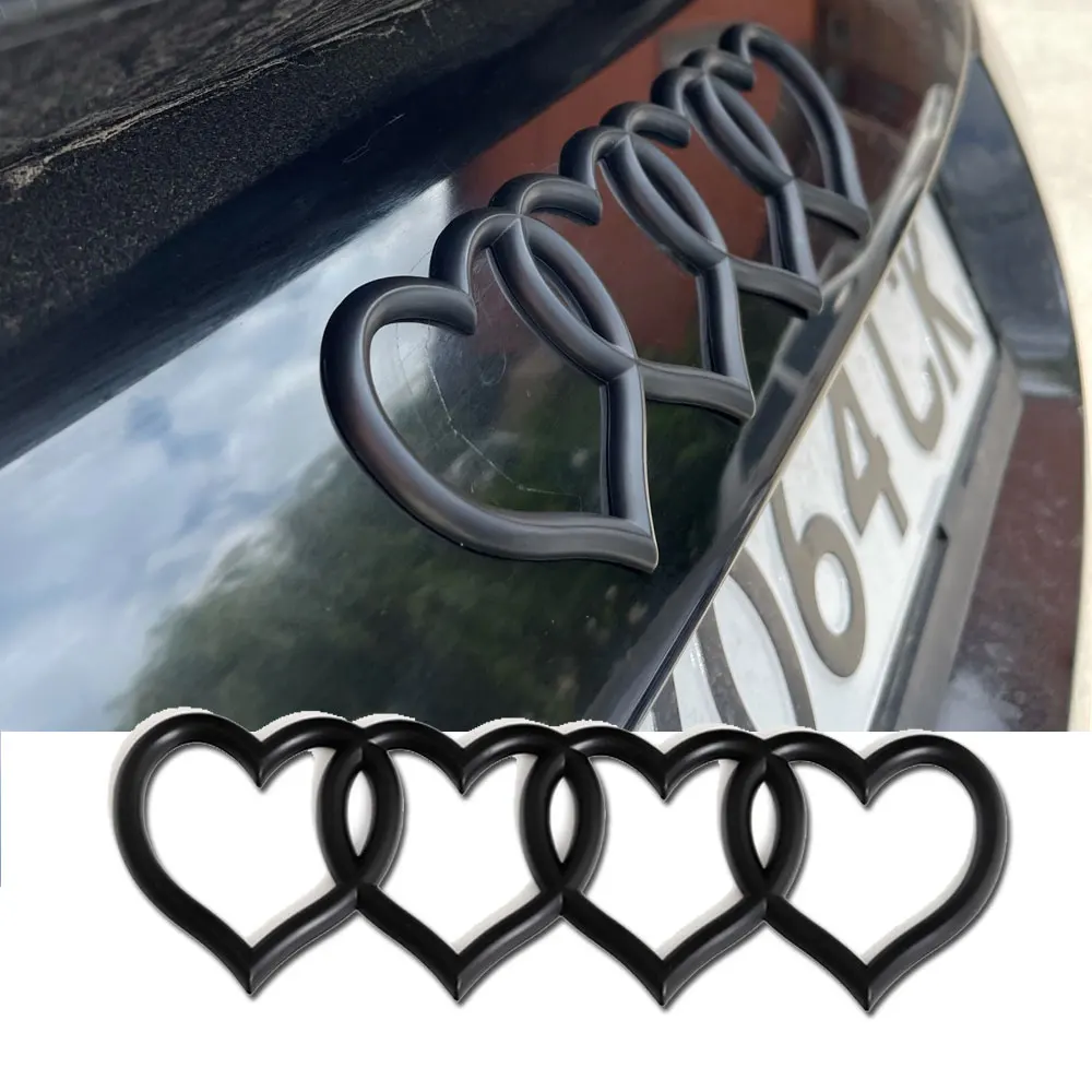

Наклейка с логотипом Love Heart на заднюю багажник, хвост, значок, эмблема, наклейка на автомобиль для A4 A3 A5 A6 A4L B8 B7 B9 C6 C7, Сменные аксессуары