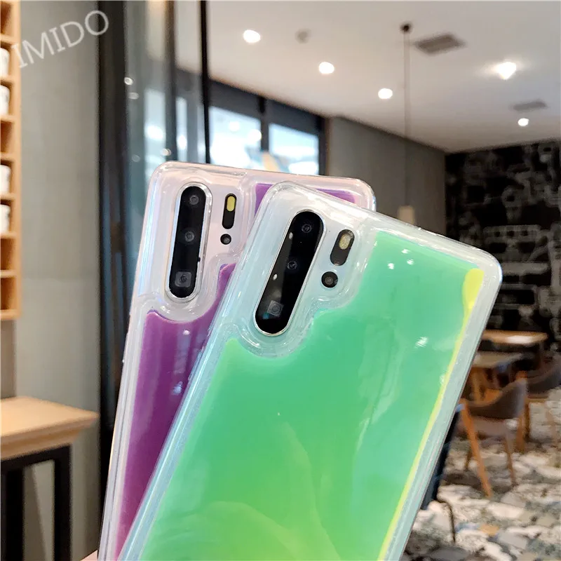 Светящийся мобильный телефон песочница для huawei P20 P20Lite P20Pro анти-шок и