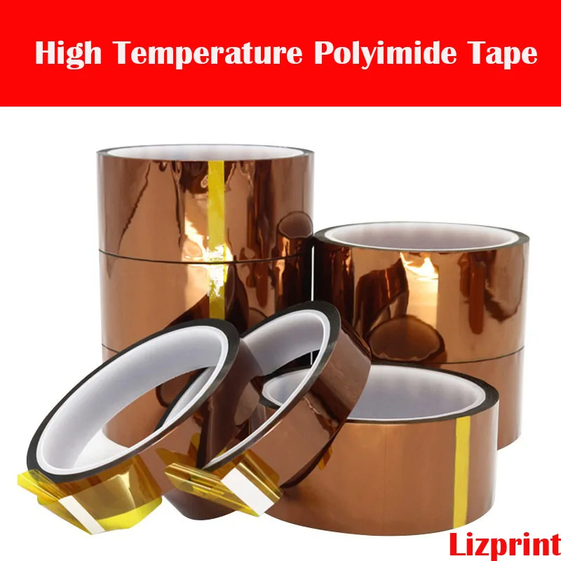 

10 рулонов 5 мм * 33 м полиимидная лента жаропрочная лента передачи тепла лента высокой температуры