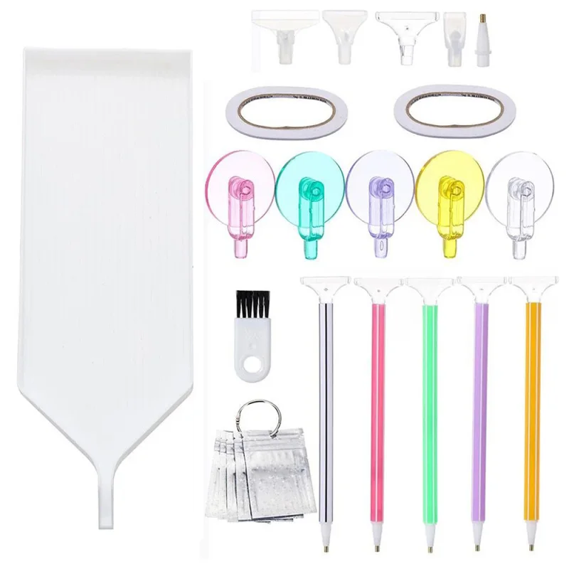 

1set 5D Diamond Painting Cross Stitch Point Drill Pen Diamonds Storage Tray Set DIY Handmade Craft Accessories