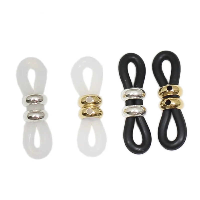 YBjewelry 14K позолоченные серебряные резиновые соединители держатель для очков