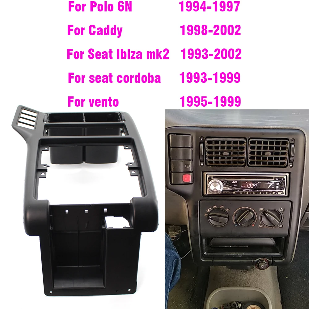 

Inner Center Console Dash AC Air Vent Grille For VW POLO 6N 1994-1997 For Caddy 1998-2002 For Vento 1995-1999 6N1858071A
