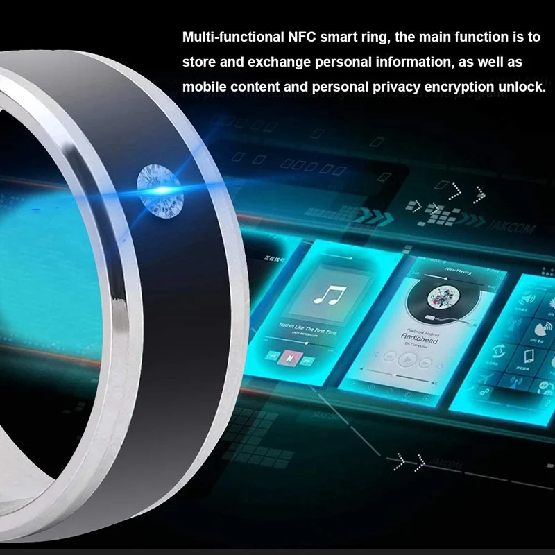 Новый модный Технология NFC Smart палец кольцо для Android/Apple мобильный телефон с