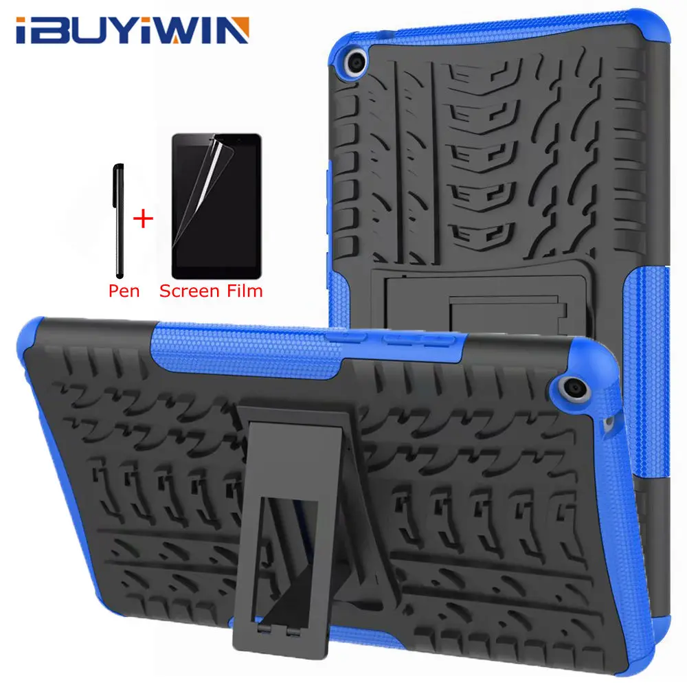 Ультратонкий силиконовый чехол-подставка из ТПУ для huawei MediaPad T3 8,0 KOB-L09 KOB-W09 8," планшет Чехол+ пленка для экрана+ ручка