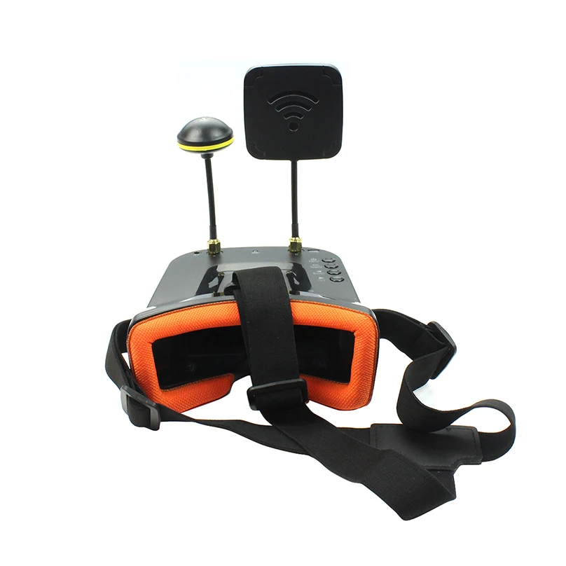 Мини FPV очки с грибной антенной панельная антенна 3 дюйма 480x320 дисплей двойная 5 8G