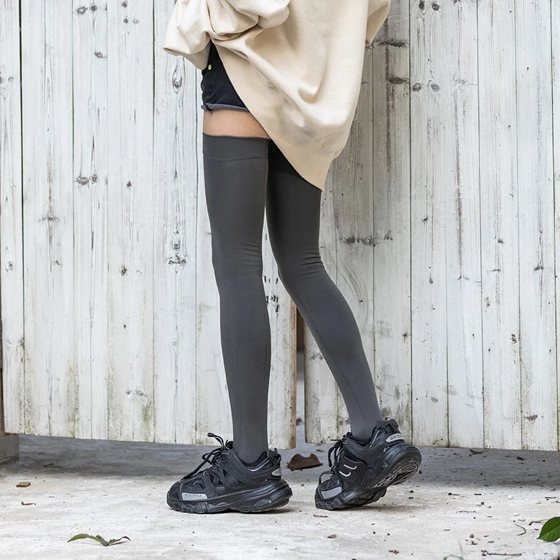 Зимние теплые чулки до бедра в стиле Харадзюку для молодых женщин сохраняют