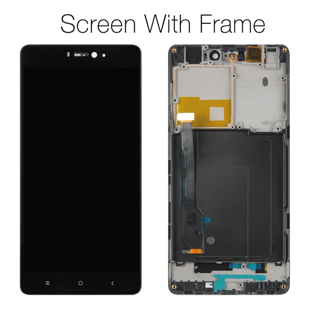 Mi4c Black wit Frame 5," дисплей для XIAO mi 4, сенсорный ЖК-экран с рамкой для Xiao mi 4C, ЖК-дисплей mi 4 4C 4i mi 4i, Замена ЖК-дисплея - Цвет: Mi4c Black wit Frame