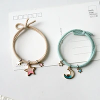 ins style starry universe headband cute epoxy star moon hair ring women child accessories for hair bracelet