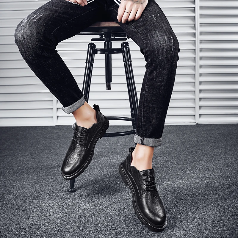 

Zapatos Casuales Para Hombre De Cuero Shoes Men Casual Fashion Leather Light Weight Running For Mens Causal Sneakers 2020