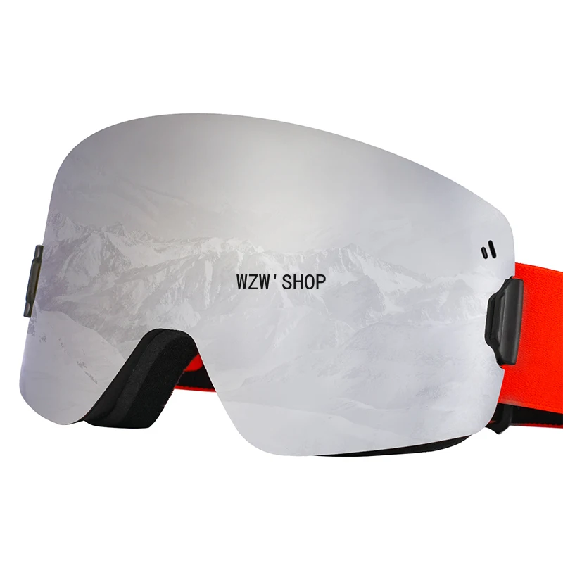 

Magnetic Ski Goggles Double Layers UV400 Anti-fog Gig Ski Mask Glasses Skiing Men Women Snow Snowboard Free Shipping