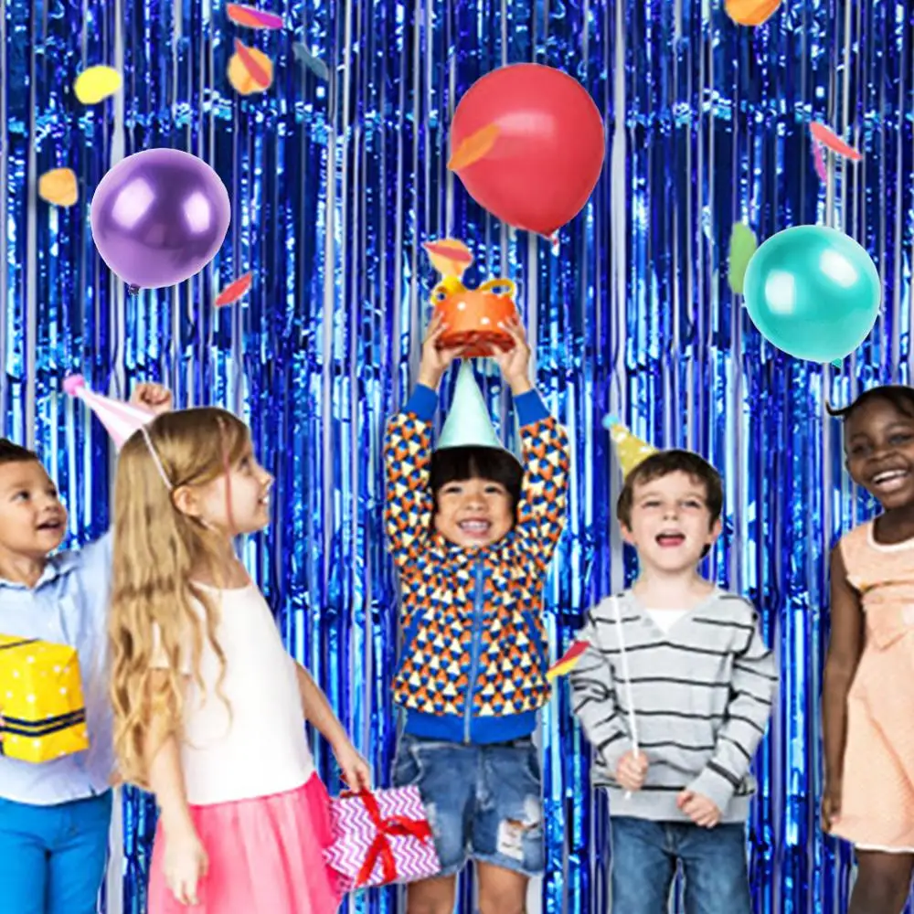 Новинка металлическая бахрома из фольги 92*245 см занавески двери Фотофон свадьба