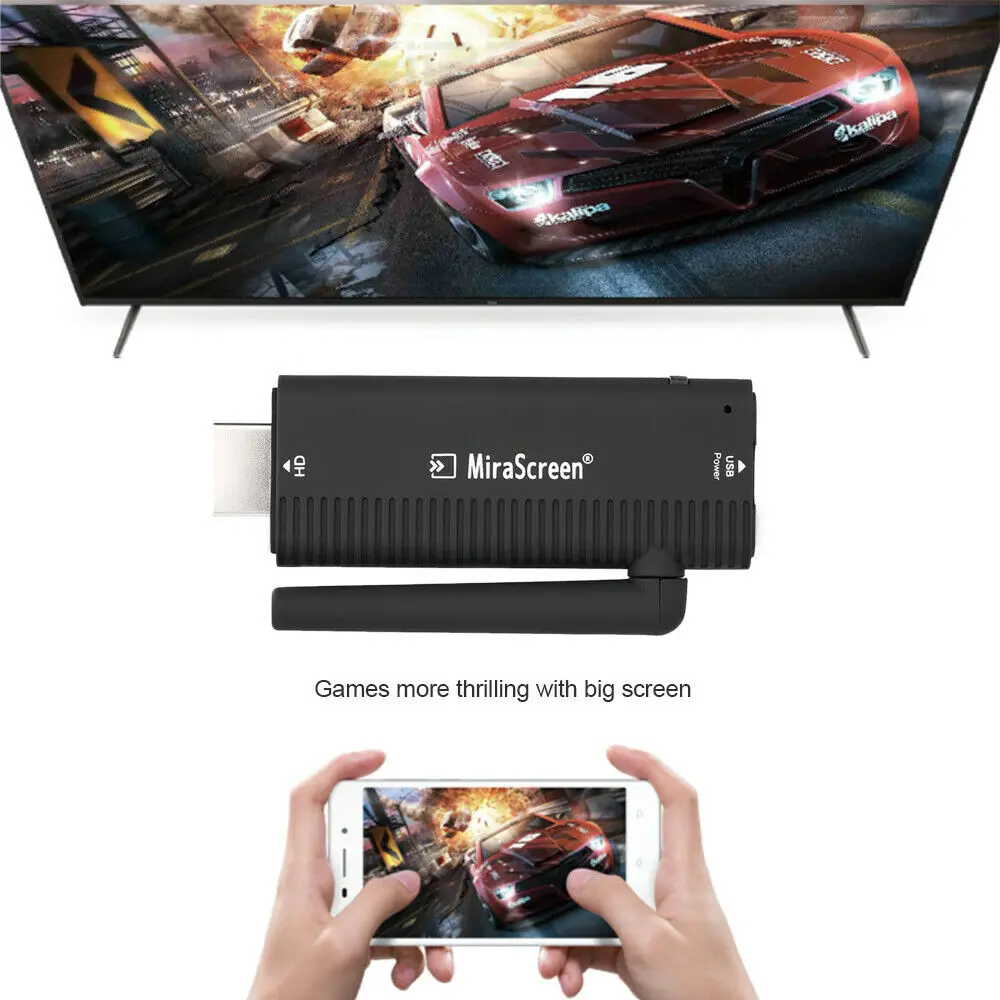

Беспроводной экран Mira WIFI HDMI Miracast DLNA Airplay экран зеркальный адаптер